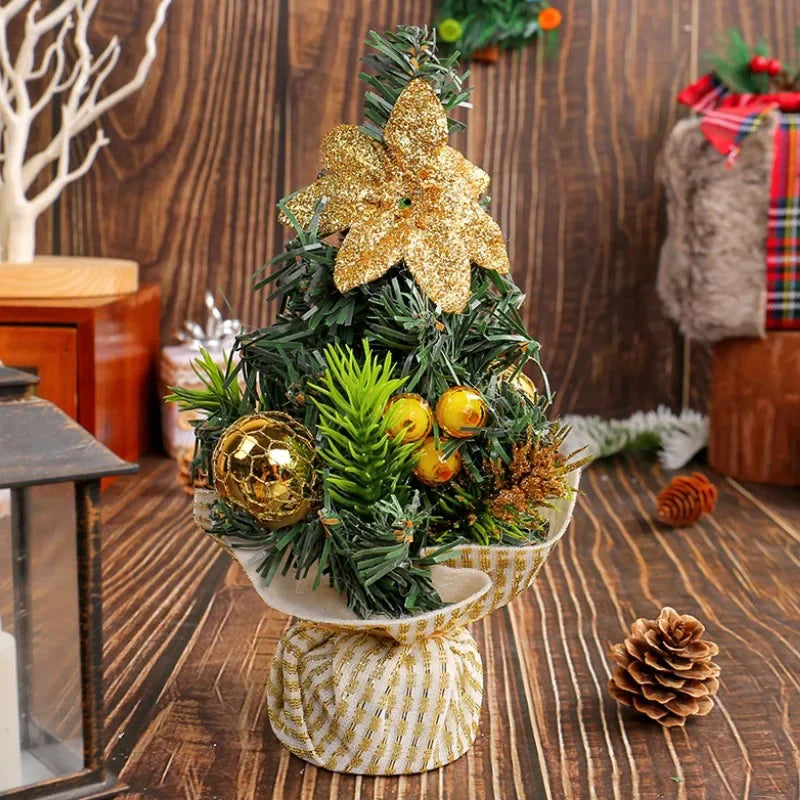 20cm Mini Christmas Tree – Desk & Table Holiday Decor