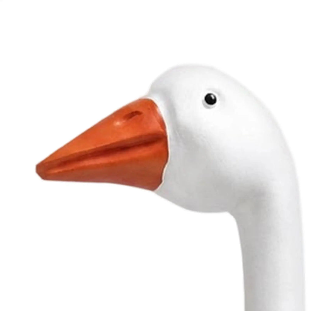 Resin Porch Goose Statue – All-Weather Garden Yard Decor