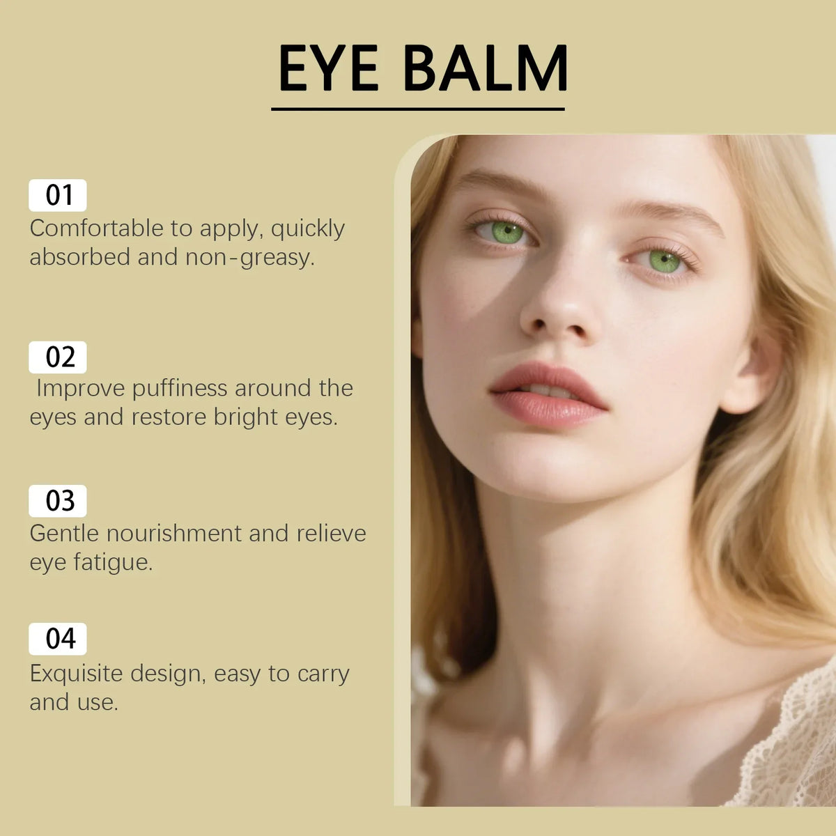 Retinol Eye Cream – Dark Circles, Anti-Aging & Moisturizing