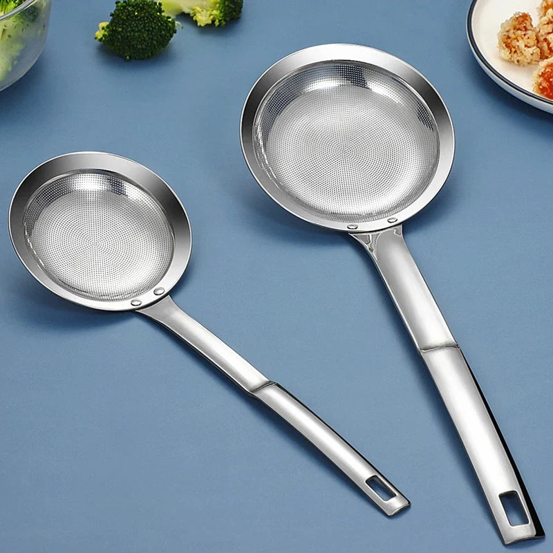 304 Stainless Steel Mesh Strainer with Long Handle | 4 Sizes