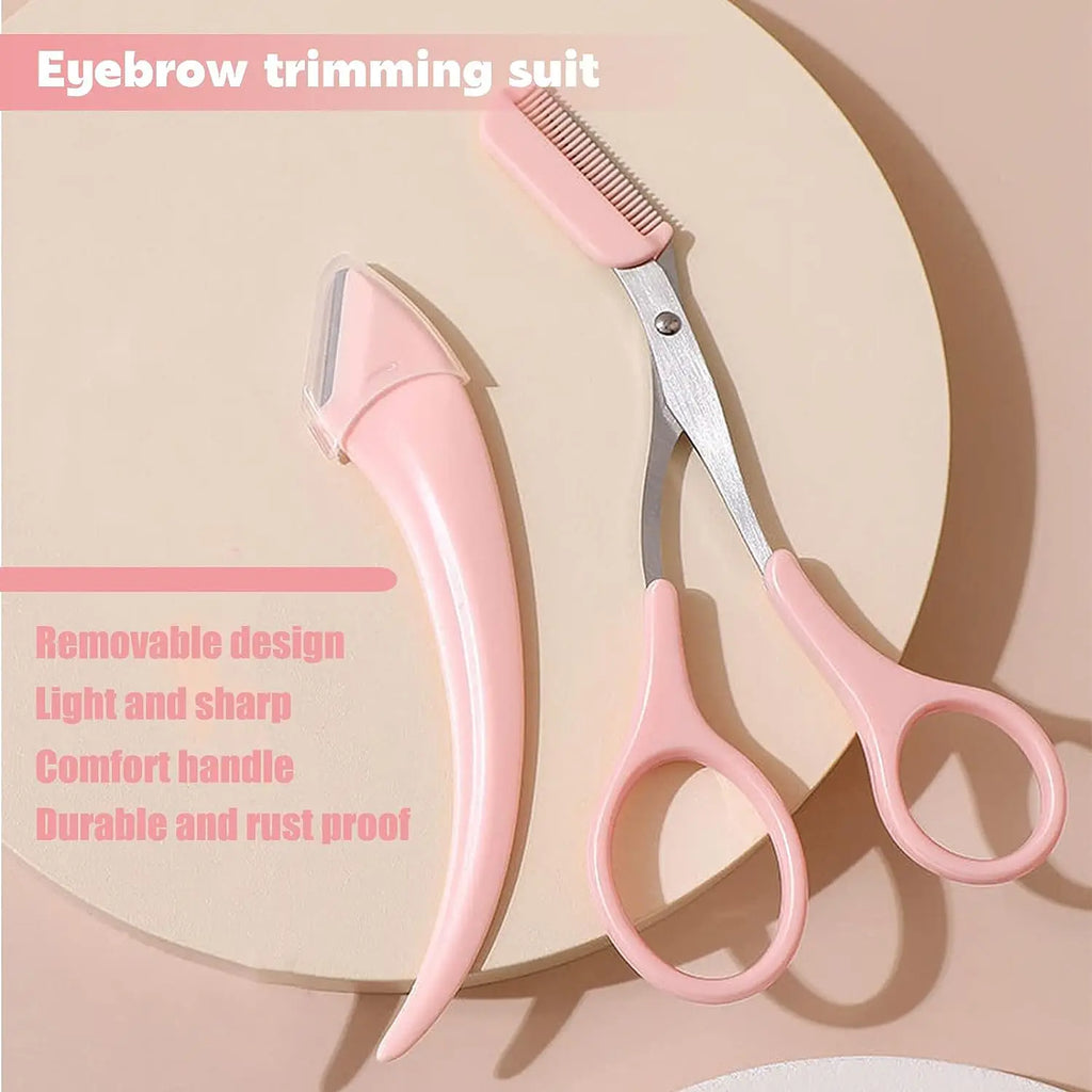 Professional Eyebrow Trimmer Razor with Comb for Women