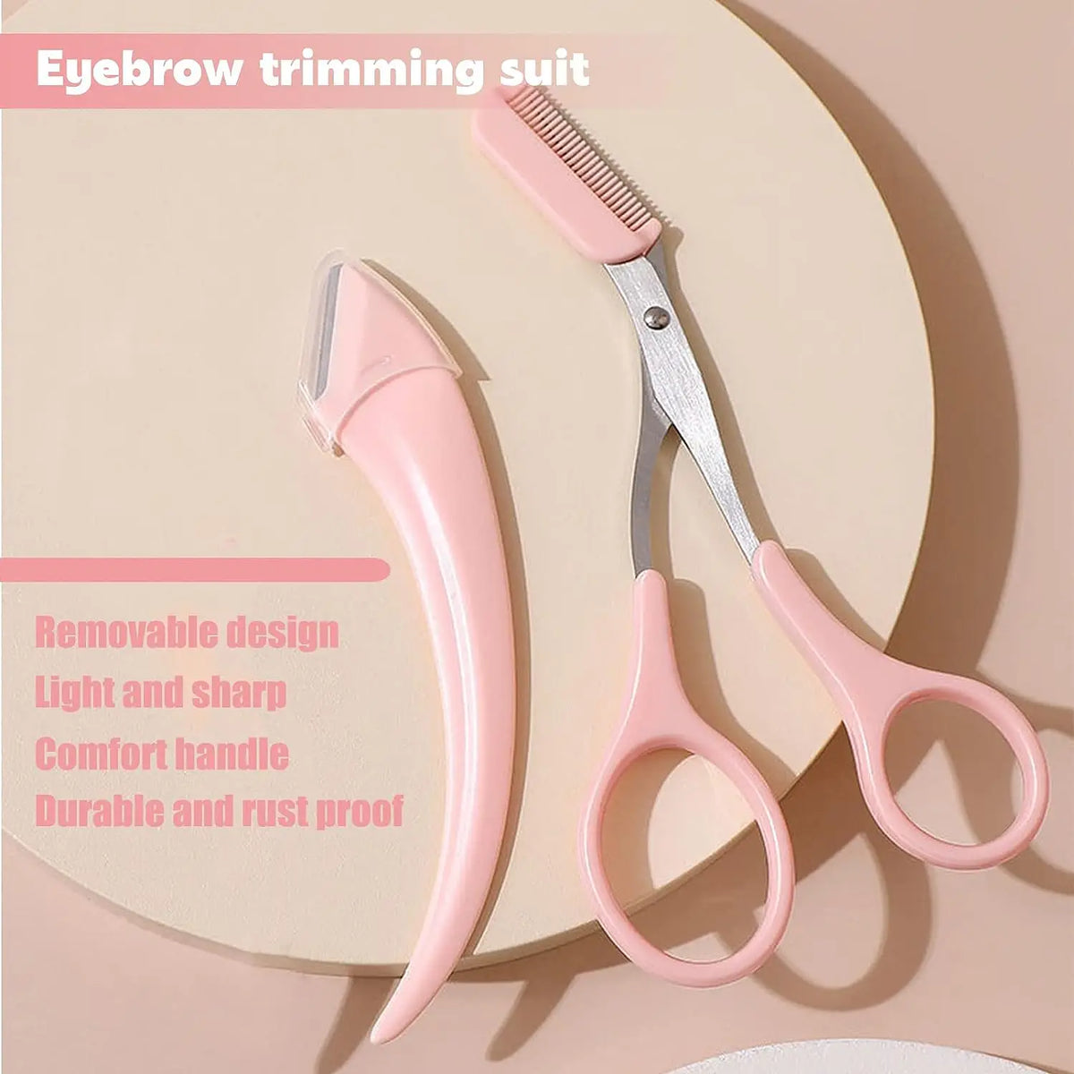 Professional Eyebrow Trimmer Razor with Comb for Women