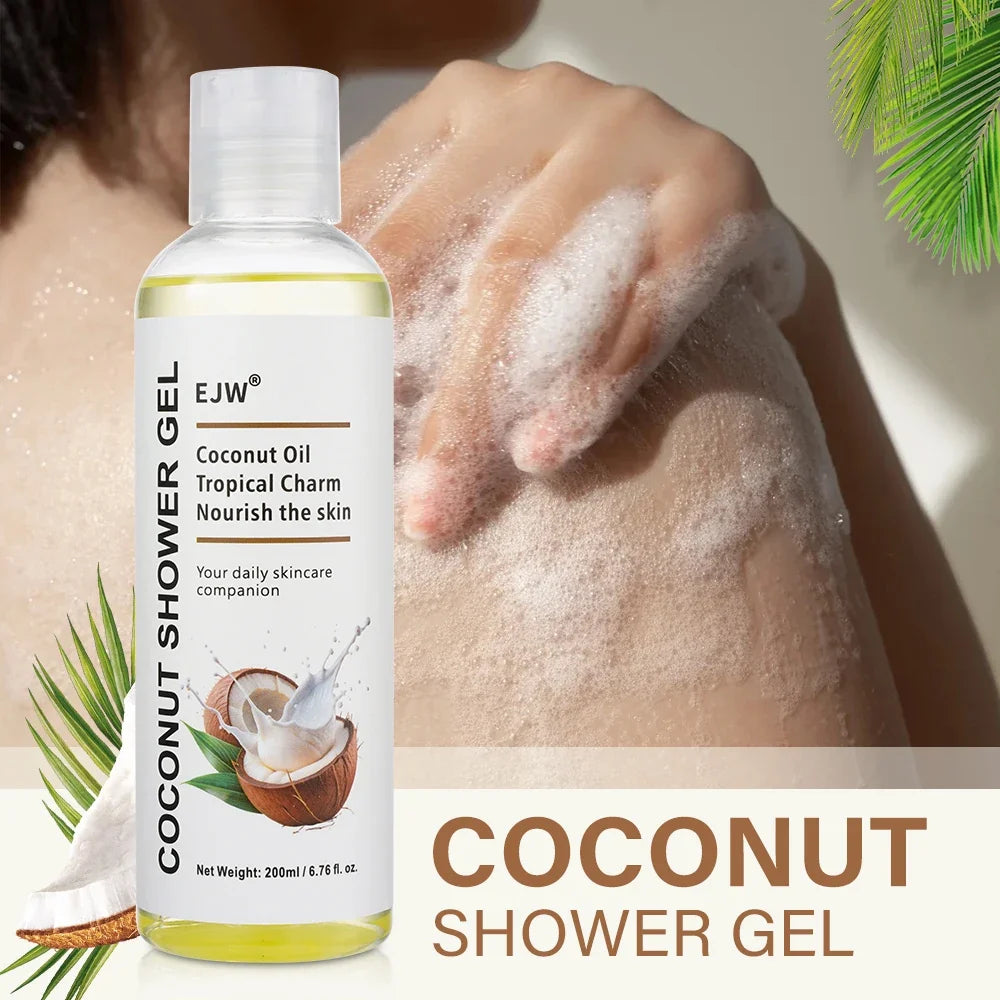 Coconut Body Wash & Scrub – Moisturizing Exfoliating Gel