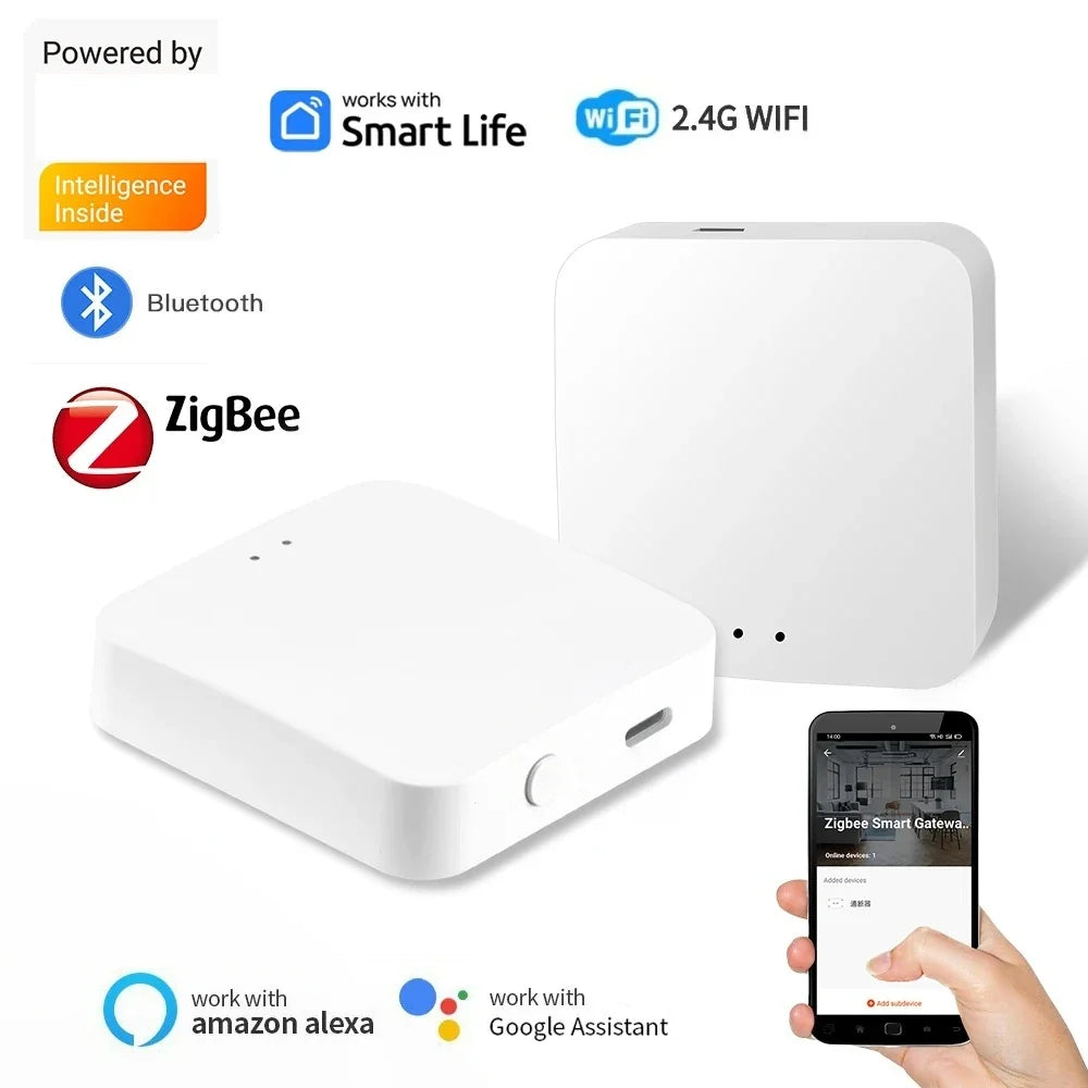 ZigBee Bluetooth Multi-Mode Smart Home Gateway | Alexa Google