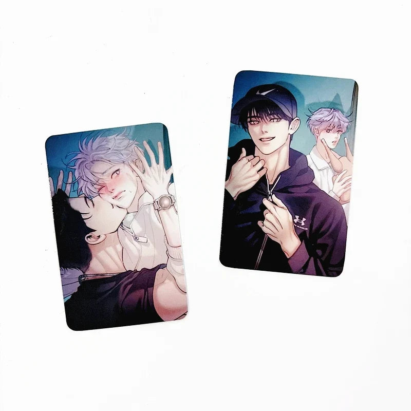 2- Korean Manhwa Lomo Cards Kang Dooshik Jin Jooha BL Comic Couple