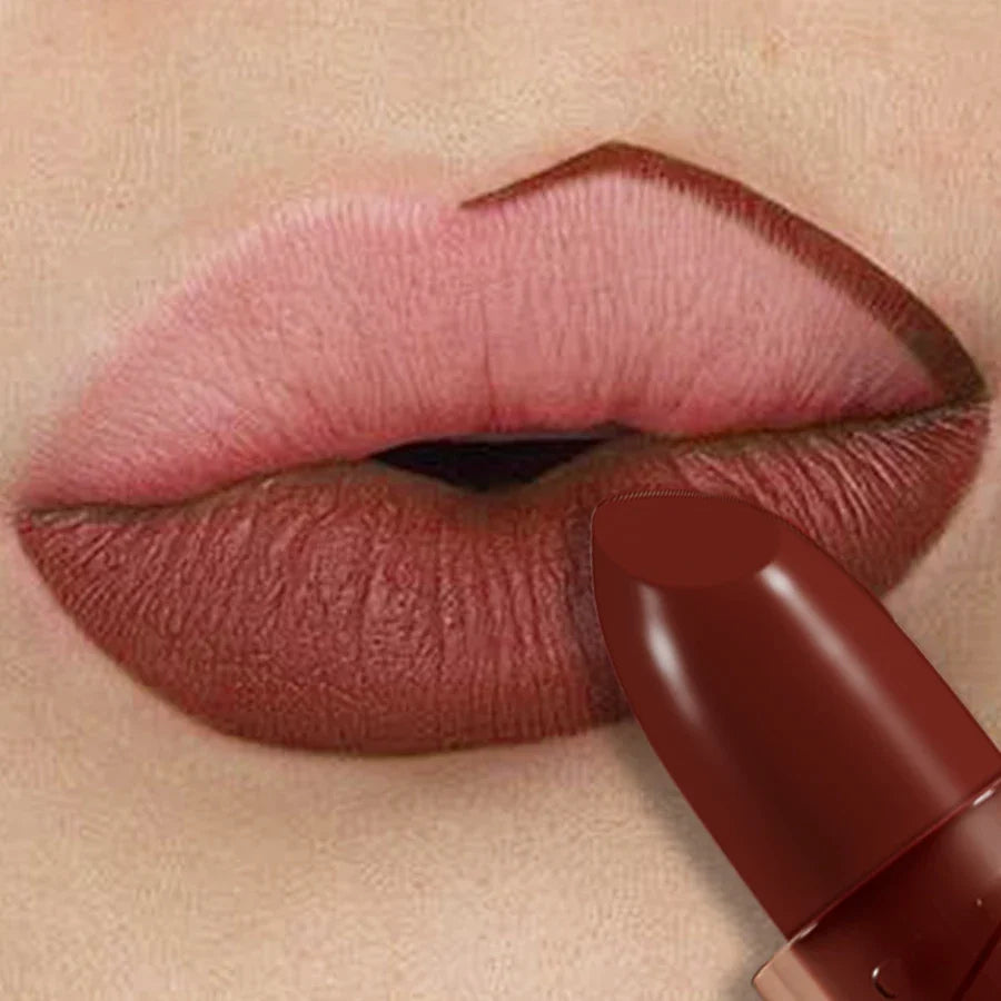 KAFURUX Matte Waterproof Lip Tint Pen | Nude Brown Red Lipstick