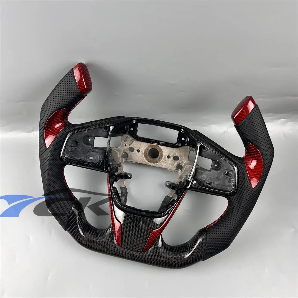 Carbon Fiber Leather Steering Wheel – Honda Civic 2016–2021