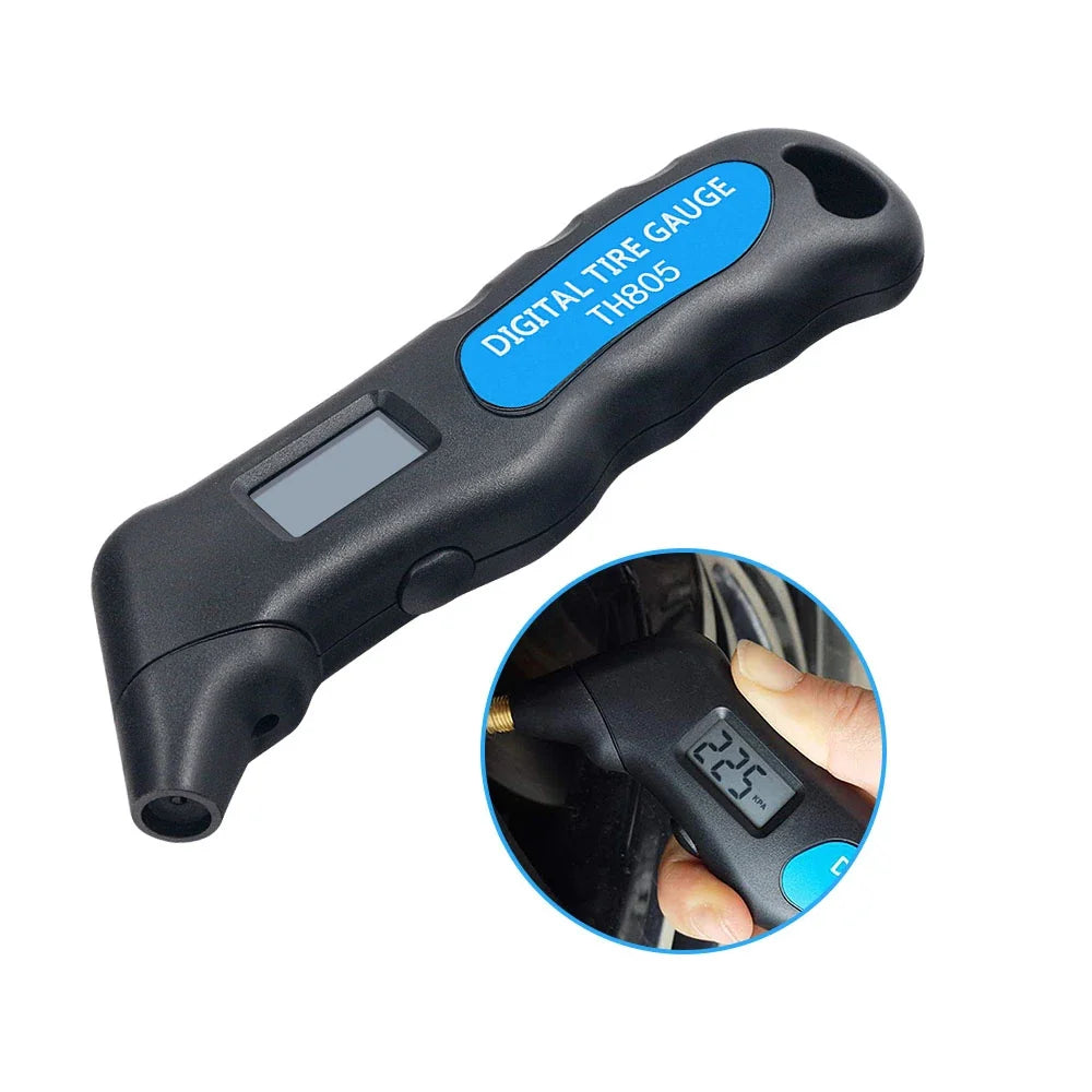 Digital Tire Pressure Gauge TH805 – 150 PSI LCD, Car Bike Truck