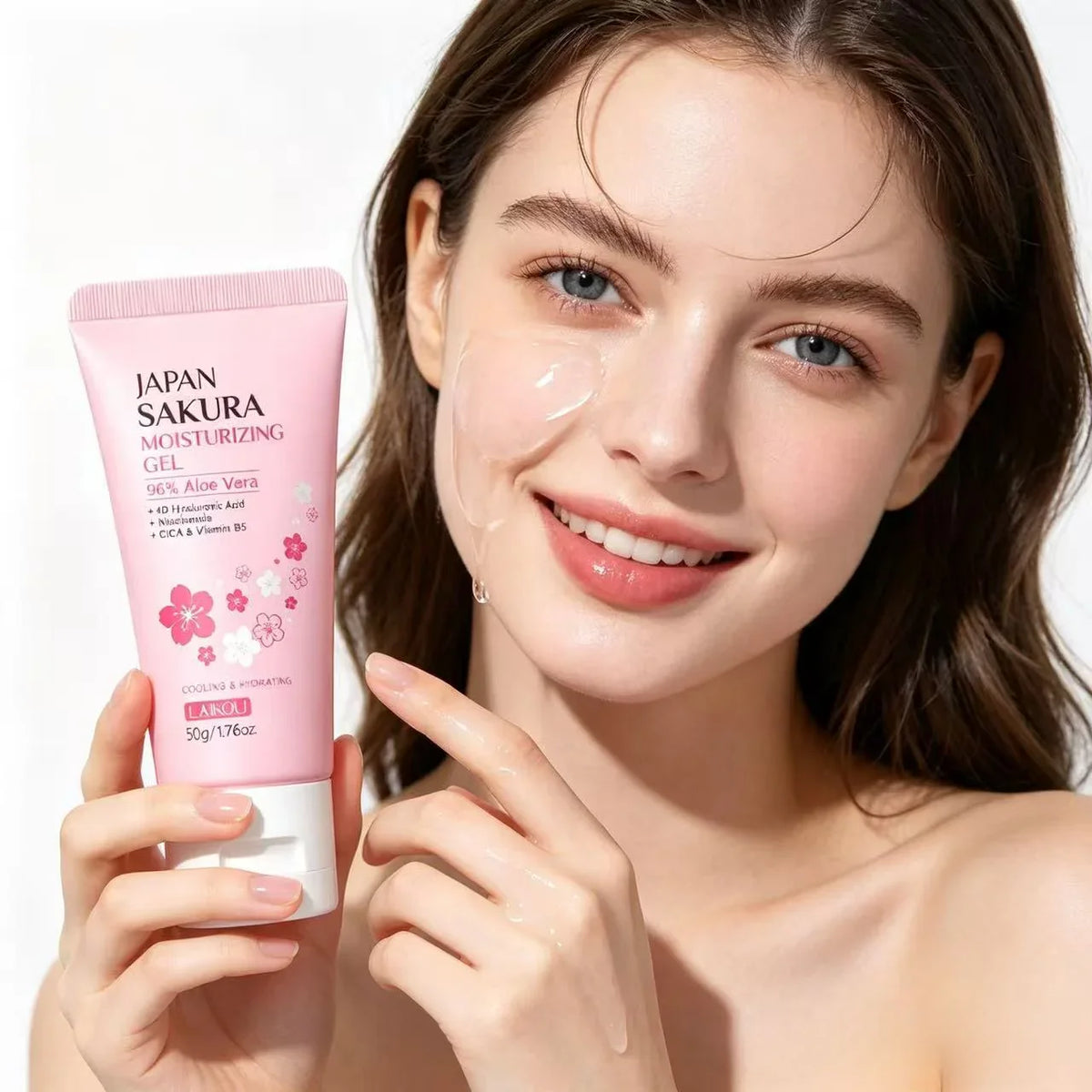 LAIKOU Sakura Gel Cream – Hyaluronic Acid, Niacinamide & CICA 50g