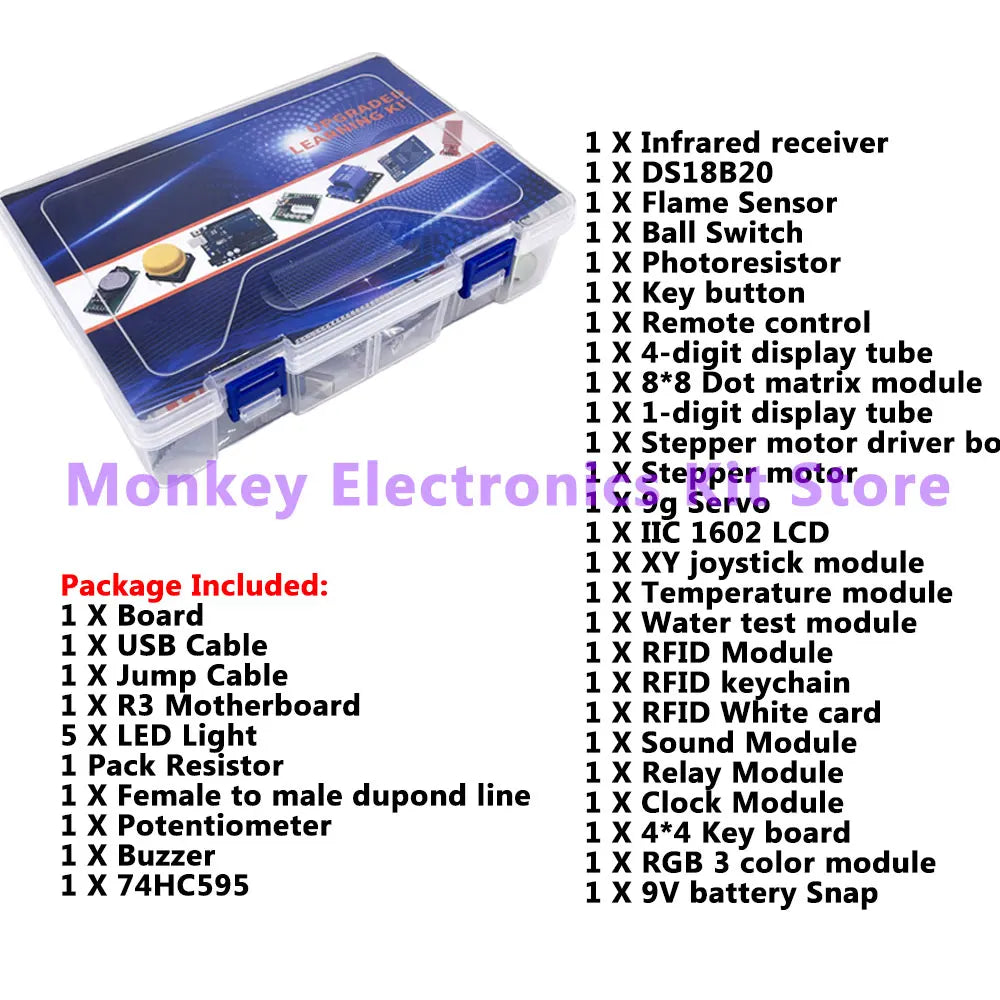 RFID IoT Learning Kit – R3 Development Board & Stepper Motor