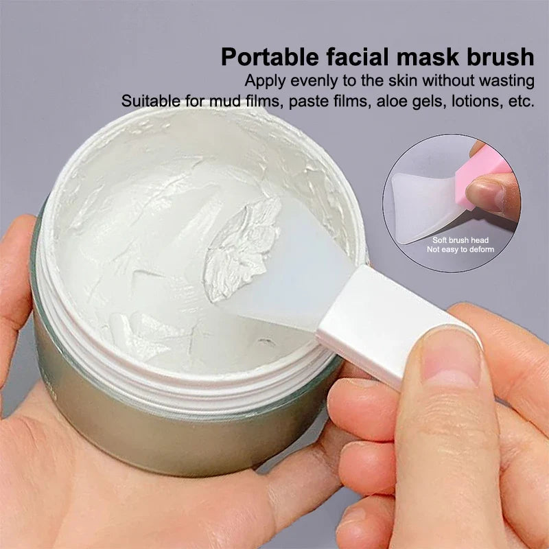 5-Piece Silicone Face Mask Brush Set | Mud & Cream Applicator