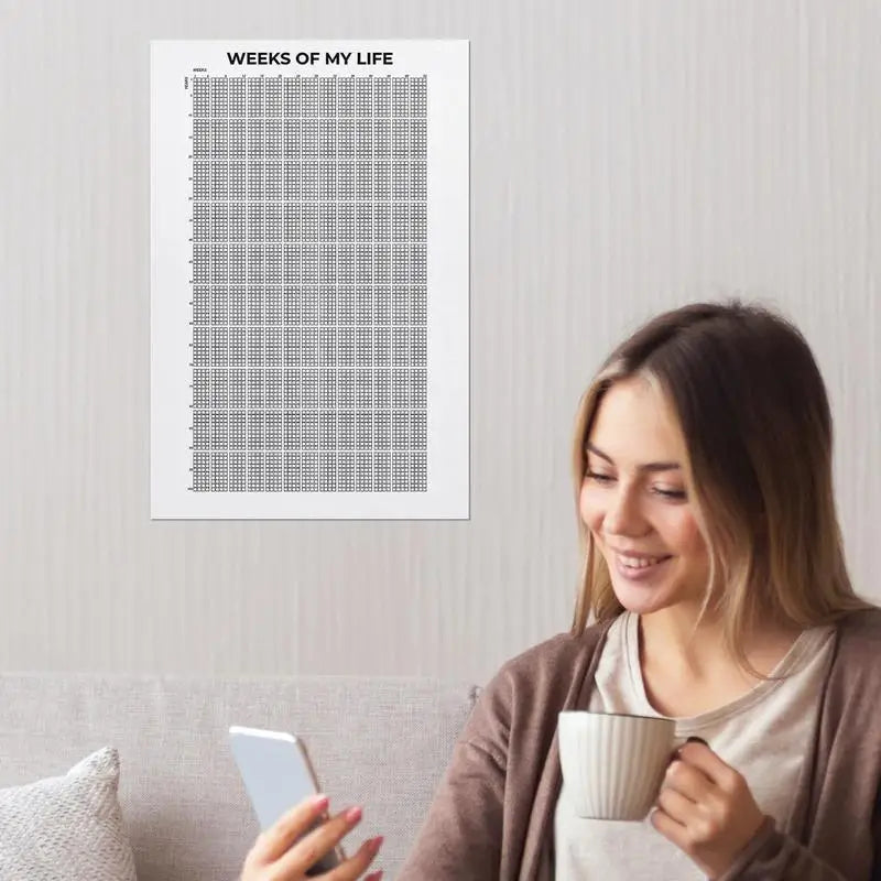 Weeks of My Life Motivational Poster – Life Planner Wall Art