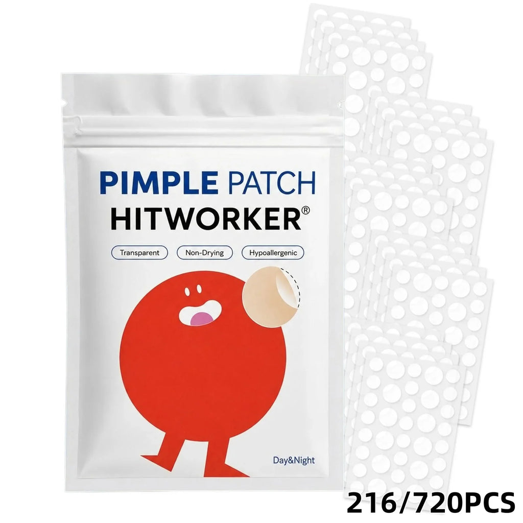 Hydrocolloid Acne Patches 216/720pc | Alcohol-Free Blemish Dots