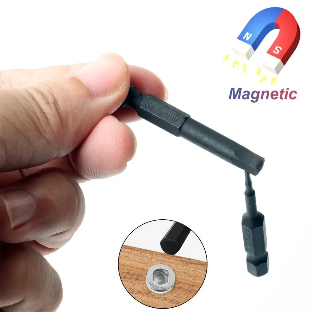 SLADE Hex Allen Wrench Drill Bit Set – S2 Steel Magnetic Tips