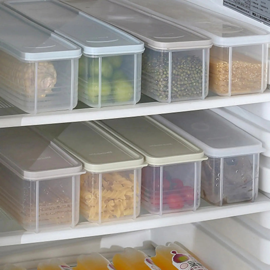 Pasta Container Rectangular Clear Spaghetti Organizer Stackable
