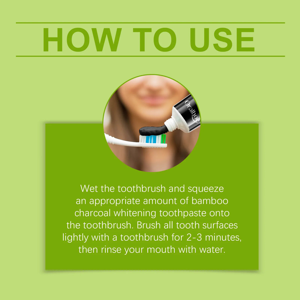 Oralhoe Bamboo Charcoal Whitening Toothpaste – Remove Stains