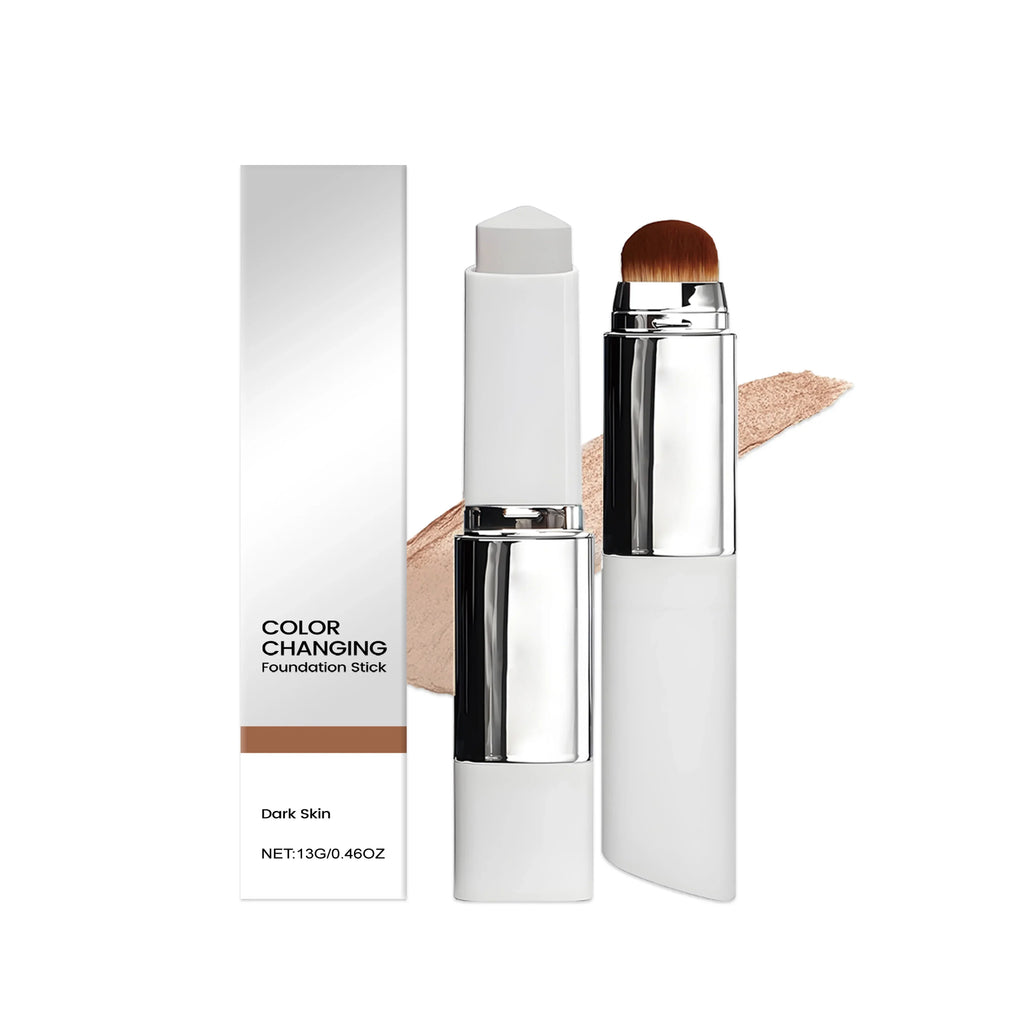 Double-Head Foundation Stick with Brush | Full Coverage Matte