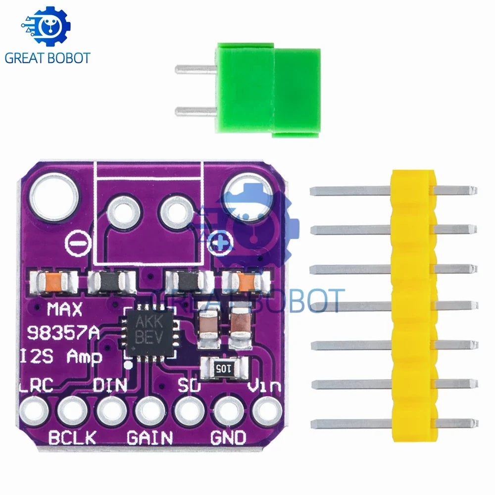 MAX98357 3W Class D I2S DAC Amplifier Breakout Board