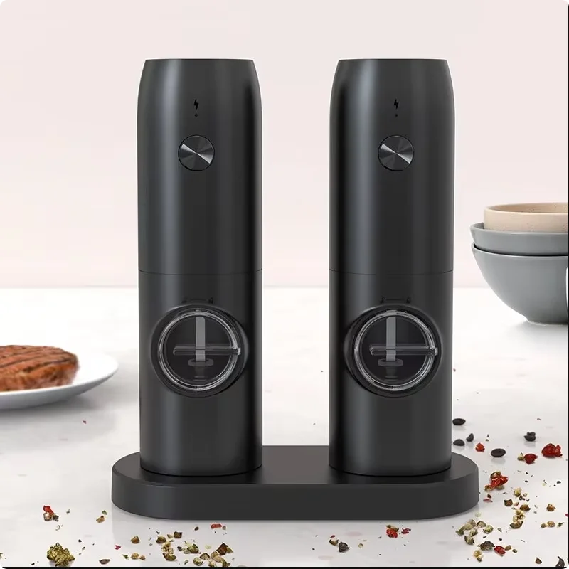 Electric Salt & Pepper Grinder Set with LED Light | HOMEFISH