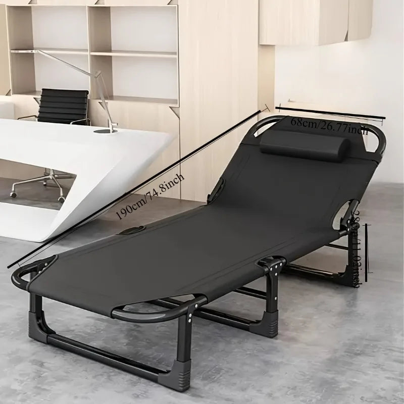Outdoor Folding Lounge Chair with Headrest | Beach & Poolside