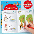 Find Differences Puzzle Book 32 Pages Kids Observation Training Game