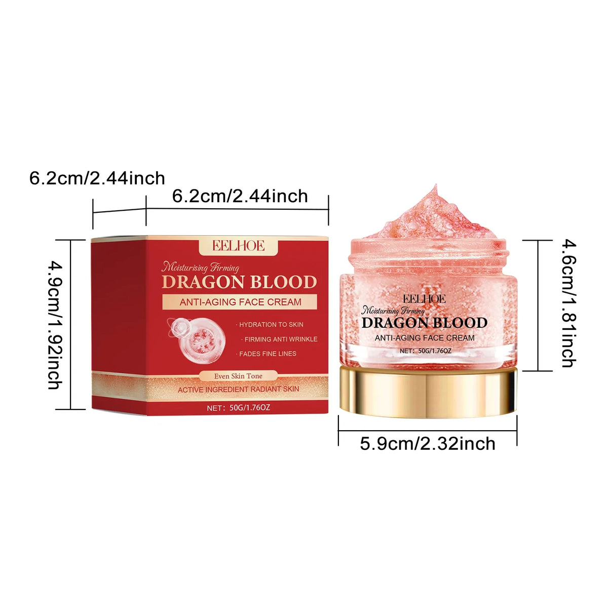 Eelhoe Dragon Blood Face Cream – Anti-Aging, Firming & Brightening