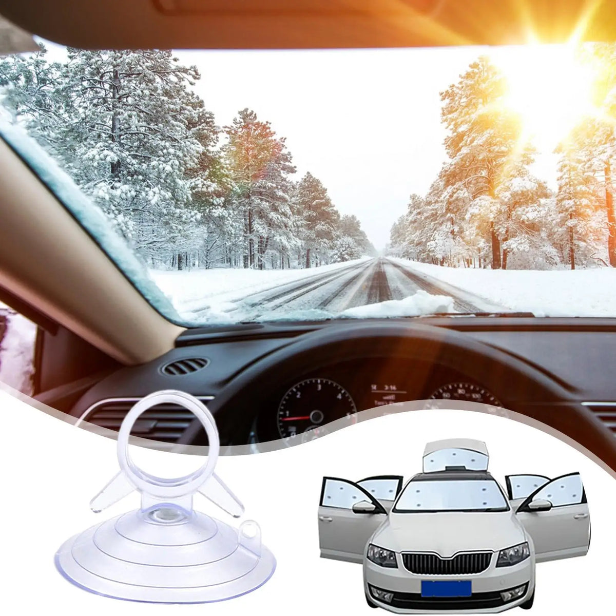 PVC Suction Cup Hooks 10-Pack – Car, Glass & Bathroom
