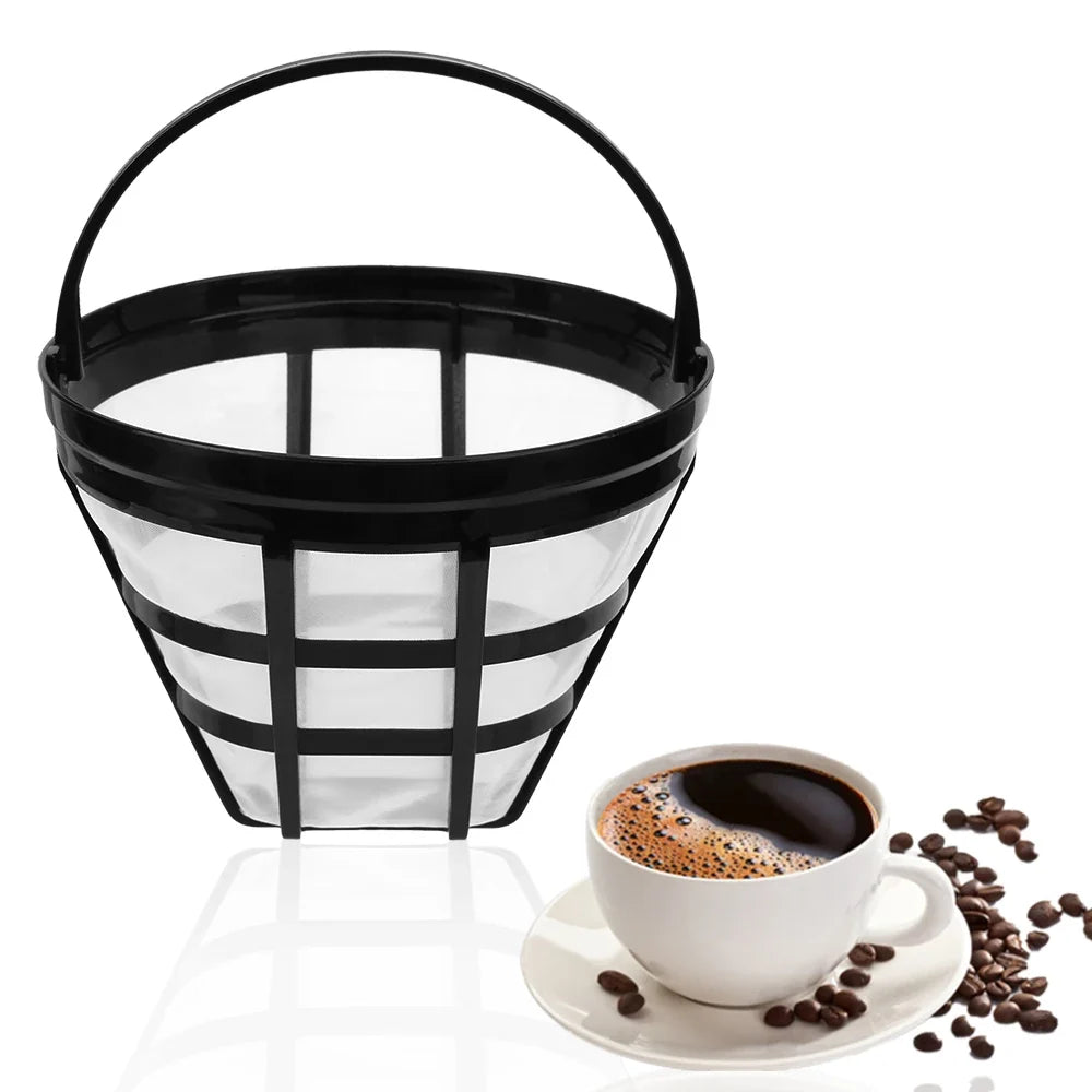 Reusable Basket Coffee Filter – Nylon Mesh Strainer for Drip Makers