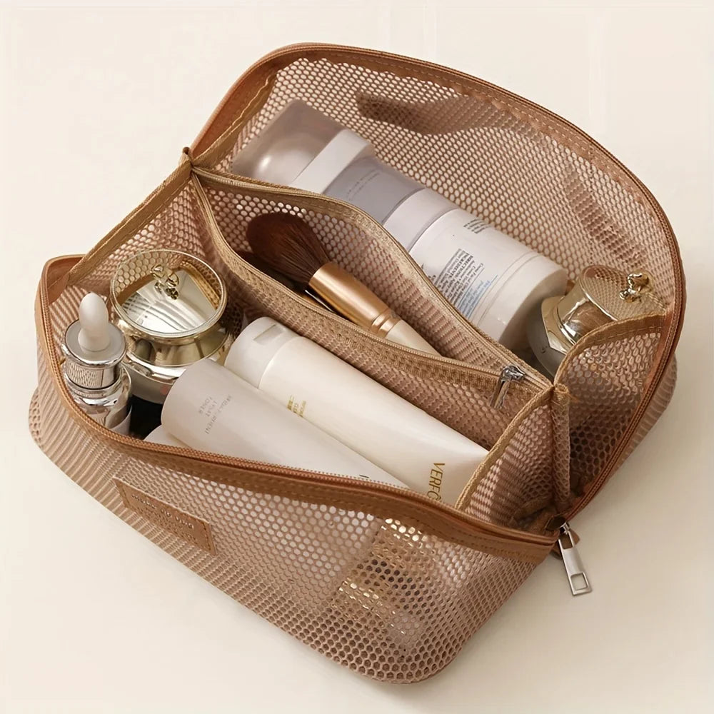 Luxury Makeup Bag Travel Women Cosmetic Organizer Pouch Zip Toiletry