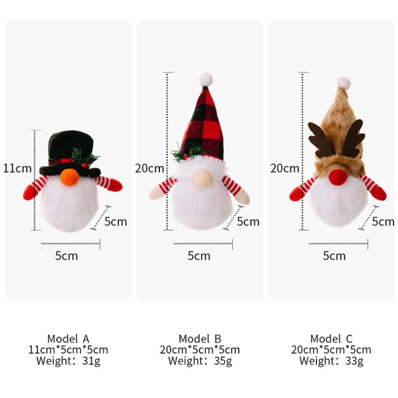 Christmas LED Gnome Plush Doll Pendant | Xmas Tree Ornament