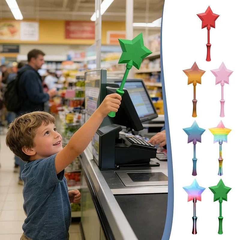 3D Printed Star Magic Wand Tap-to-Pay Card Holder | Fun Gift
