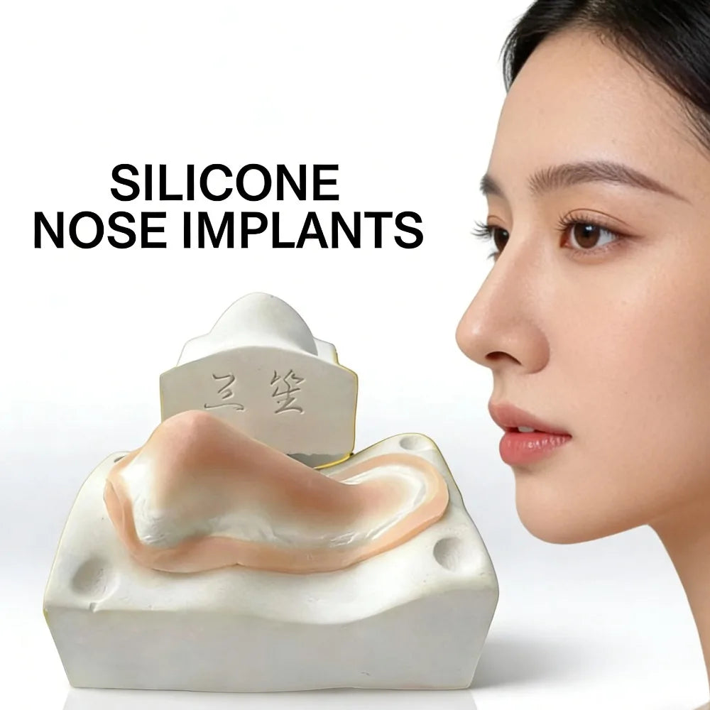 Realistic Silicone Fake Nose Chin Prosthetic Reusable Skin-Friendly3D