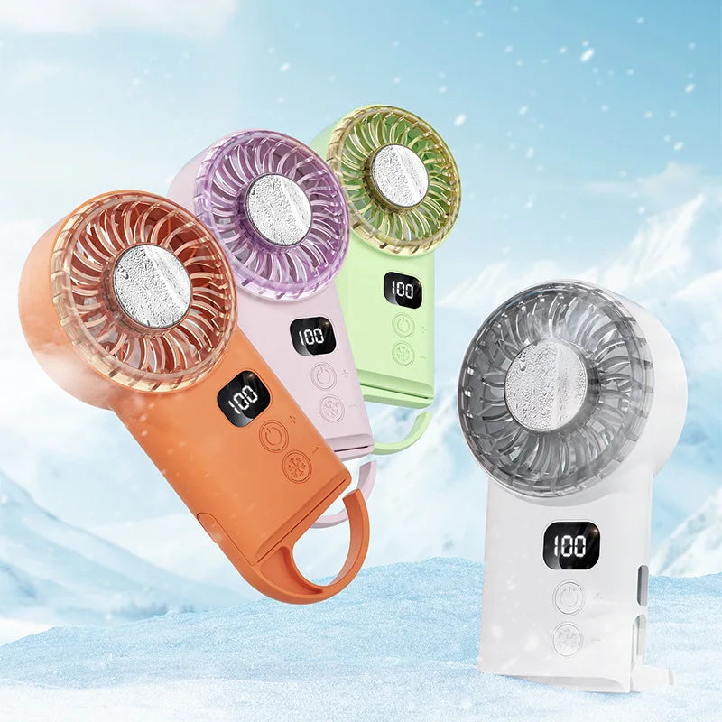 Portable USB Cooling Fan with Carabiner Clip – Outdoor & Desk