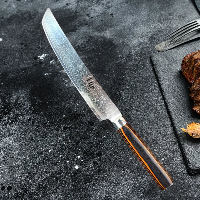 Damascus Steel Chef Knife – 67-Layer Kiritsuke Kitchen Blade