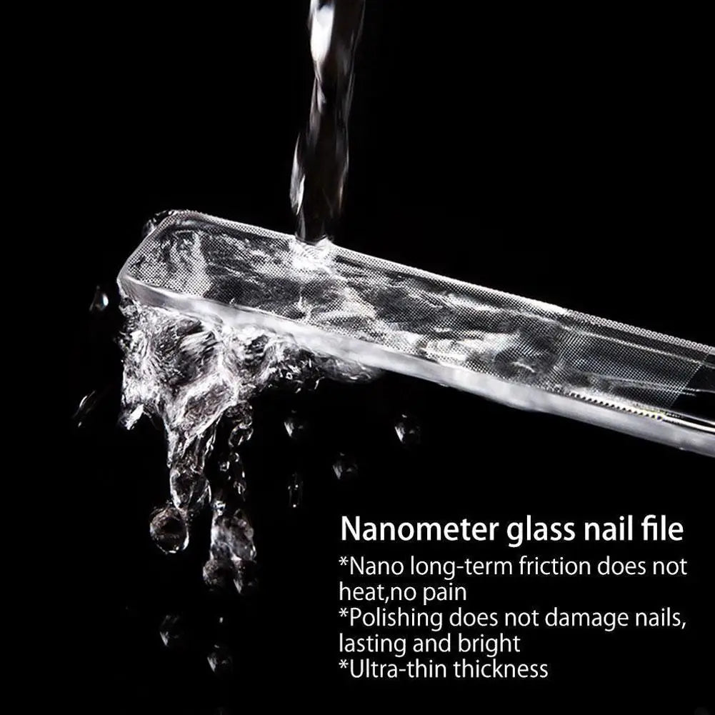 1 3 Washable Nano Glass Nail Files Professional Polishing Manicure
