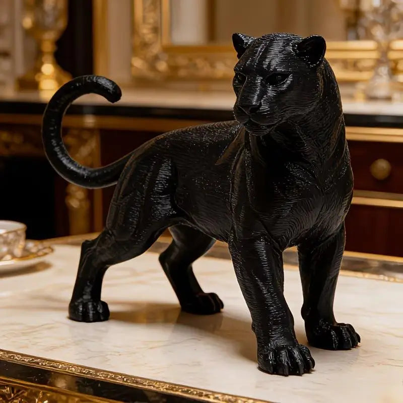 3D Printed Black Panther Statue | Desktop & Dashboard Décor
