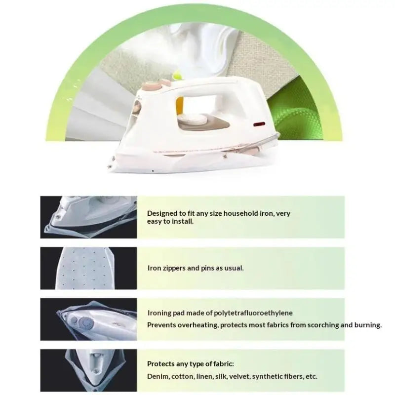 Teflon Iron Sole Protector Cover – Universal Non-Stick Iron Shoe