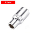 12-Point Mirror Short Socket Bit | 1/4" Drive 4–14mm