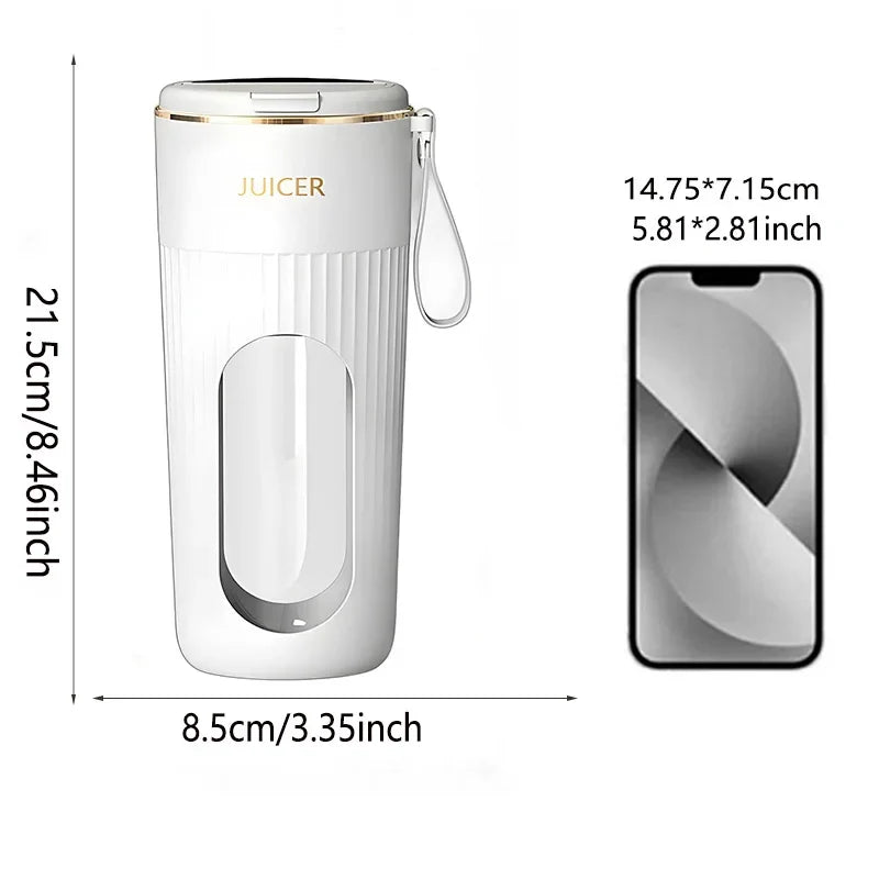 Portable Mini USB Electric Juicer – Stainless Steel Blender