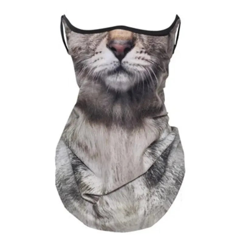 3D Cat Cycling Balaclava – Full Face Neck Sun Shield Helmet Liner