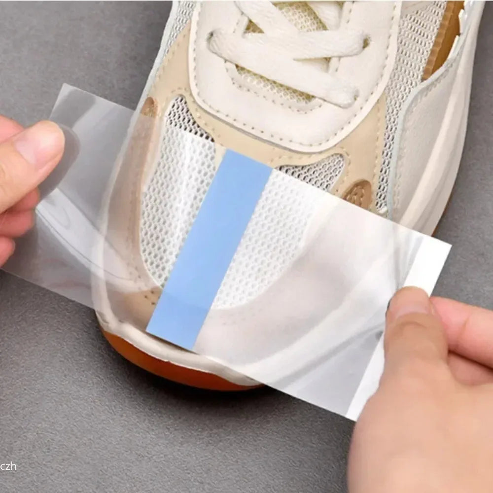 Invisible Waterproof Shoe Toe Covers – PU Film Stickers 30 Pcs