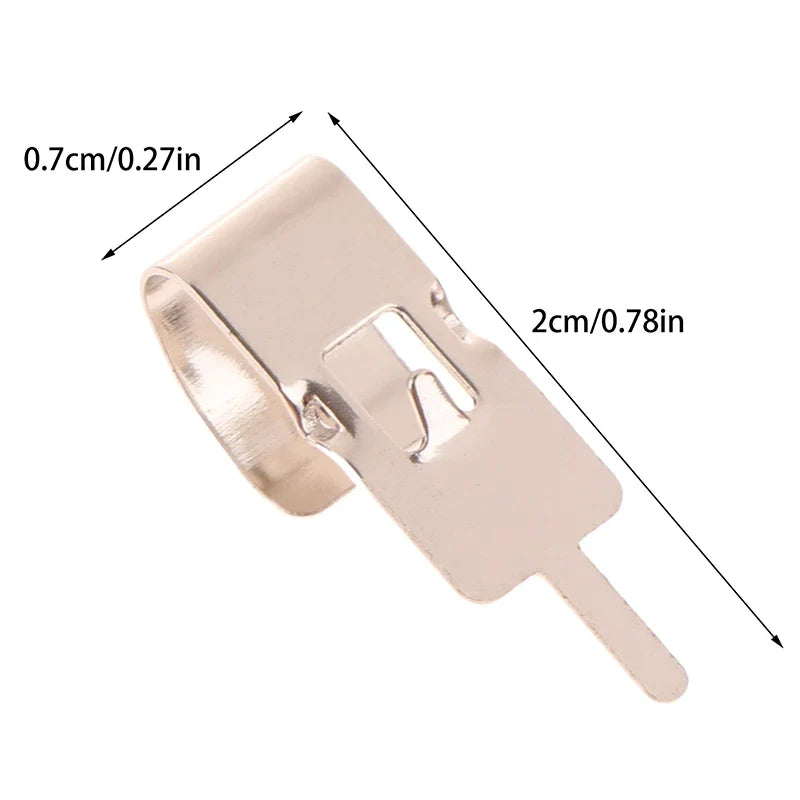 50 Pcs Spring Steel Battery Clips for 18650 Holder Contacts