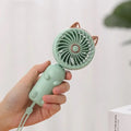 Portable Folding Mini Handheld Fan USB Rechargeable 3-Speed