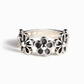 Huitan Vintage Flower Ring – Dainty Fashion Ring for Women
