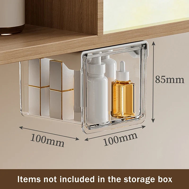 Clear Cosmetic Storage Box – Makeup & Bathroom Organizer