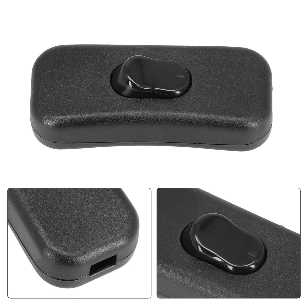 Inline Rocker Cord Switch On/Off for Desk & Floor Lamps – Model 303