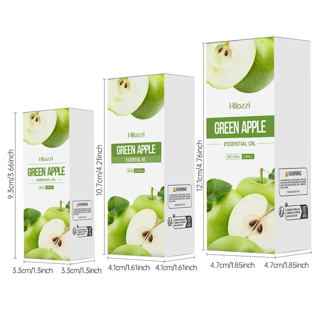 Hllozzi Green Apple Essential Oil 30ml 60ml 100ml Diffuser