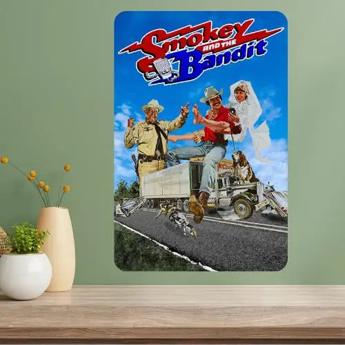 Smokey and the Bandit Classic Movie Metal Poster Sign