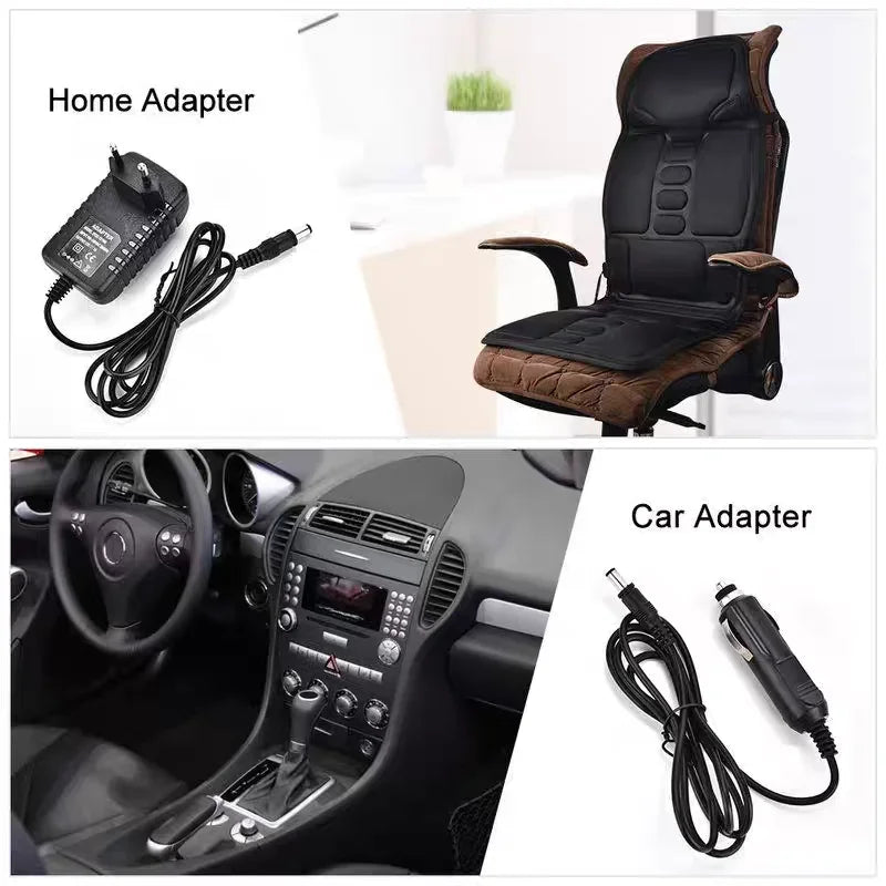 Full Body Massage Cushion – Vibration & Heat for Car & Home