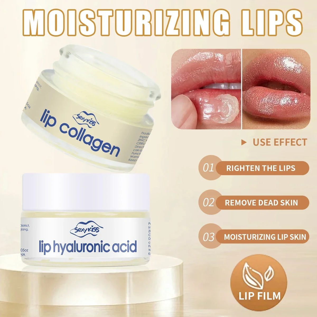 LAIKOU Hyaluronic Acid & Collagen Sleeping Lip Mask 20g